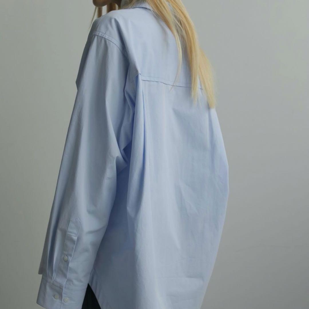 anuke アンヌーク Highcount Over Shirts アイスブルー