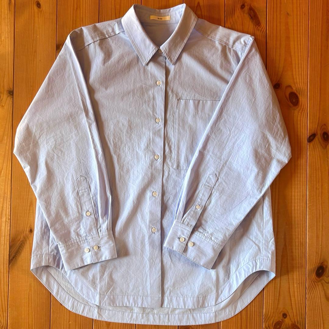 anuke アンヌーク Highcount Over Shirts アイスブルー