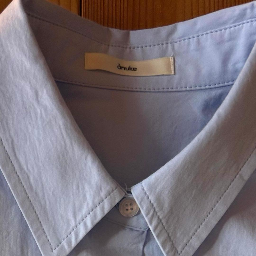 anuke アンヌーク Highcount Over Shirts アイスブルー
