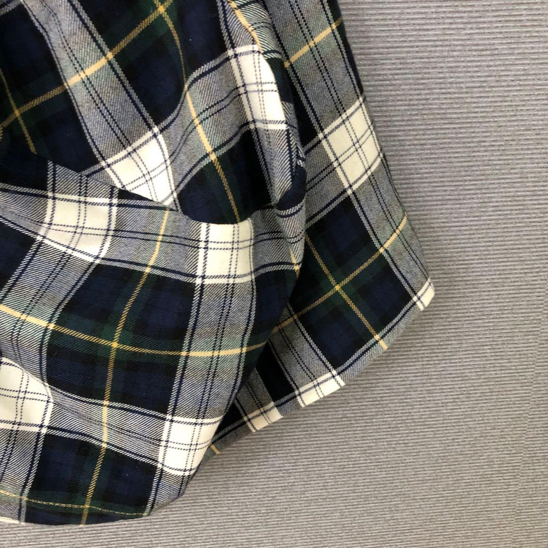 Vivienne Westwood ウール チェック 変形スカート 2 ネイビー