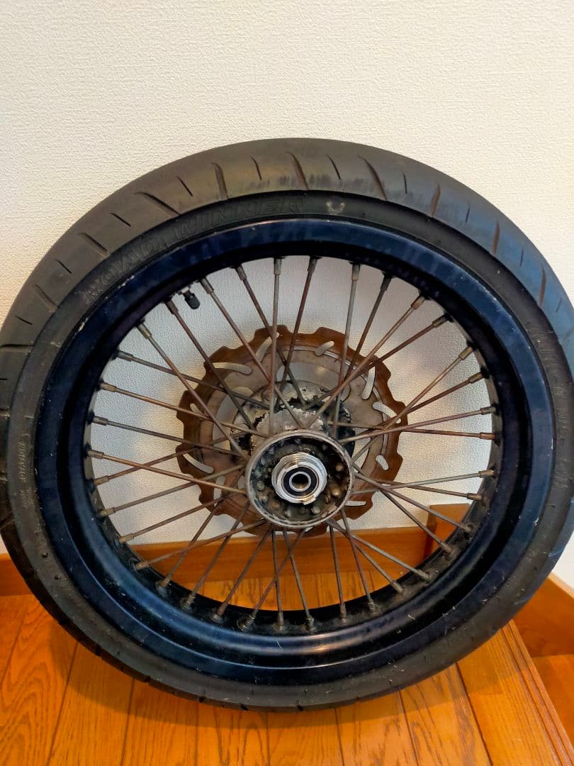 KLX250 17インチホイール 前後セット+ショートスタンド