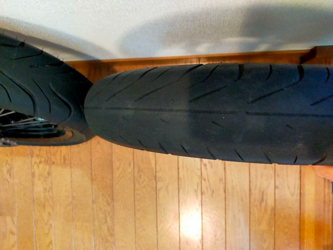 KLX250 17インチホイール 前後セット+ショートスタンド