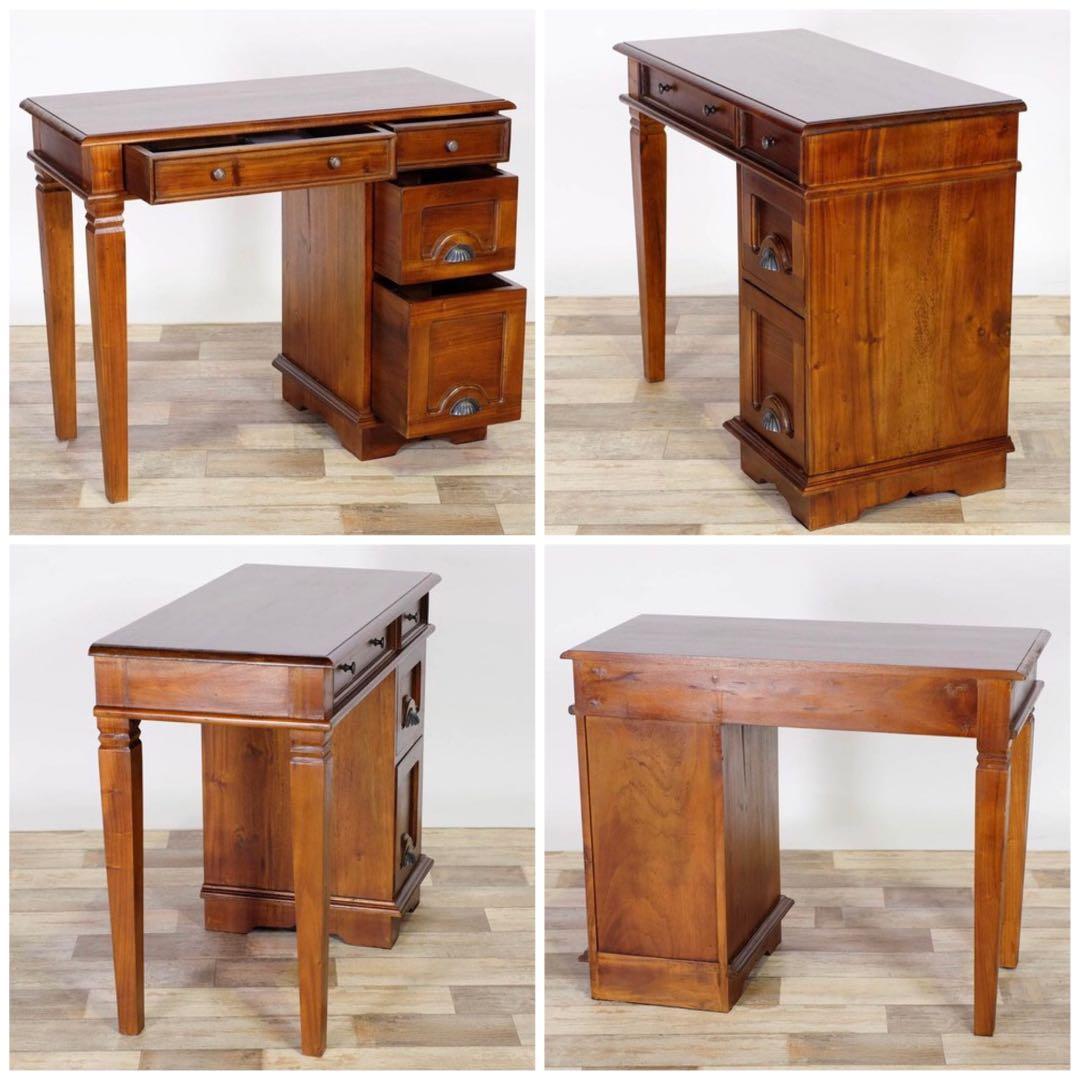 K 新品 アジアン 机 デスク アンティーク カントリー カフェ コロニアル