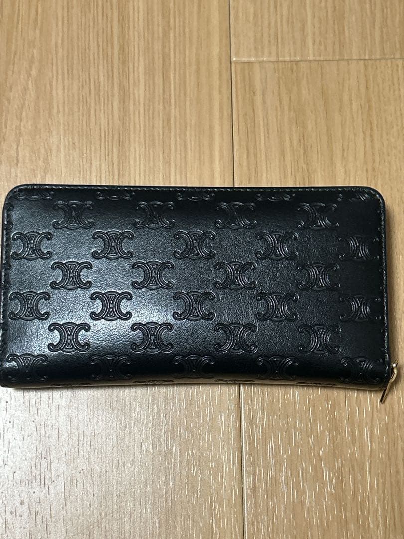CELINE ブラックレザー 長財布