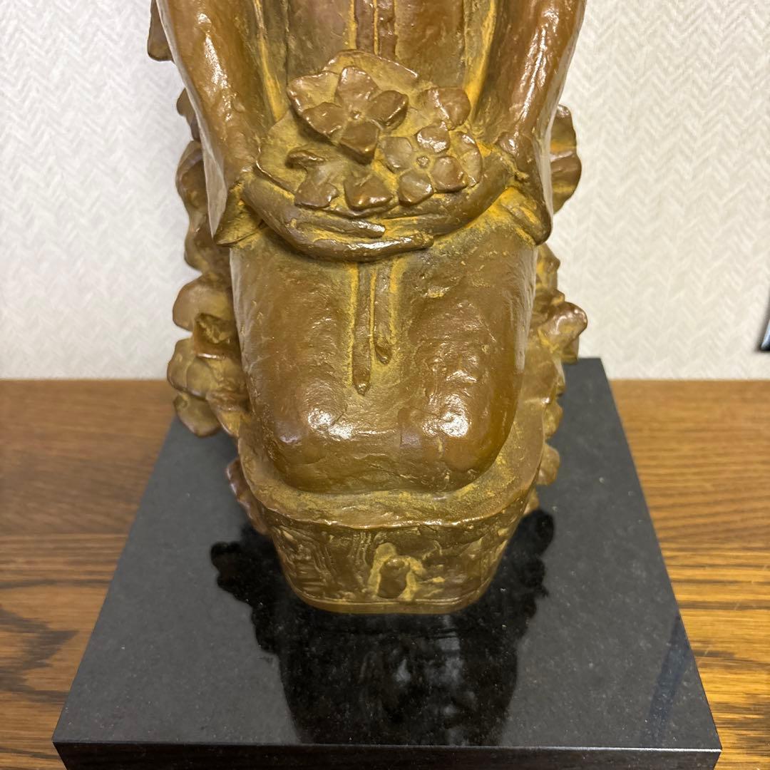 さっちゃん専用、ブロンズ像\"ねがい\" 矢野秀徳作