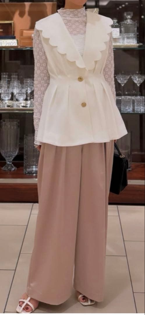 trefle トレフルプラスワン スカラップジレ ベスト