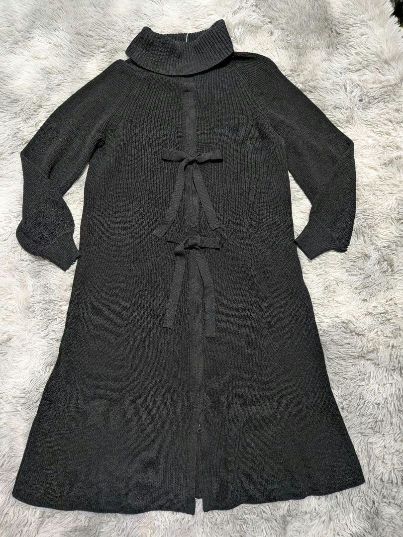 【新品】ブルーレーベルクレストブリッジ 　バックリボン　ニットワンピース