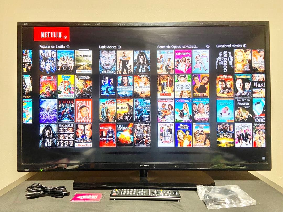 2018年製 SHARP AQUOS 40V型 2T-C40AE1｜互換リモコン