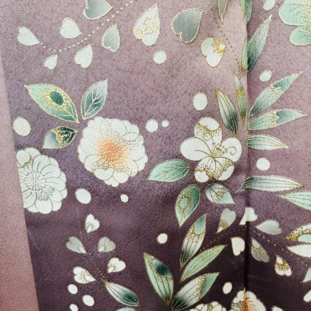 超美品　訪問着　正絹　袷　着物　現代　辻が花　着丈166裄63 トールサイズ