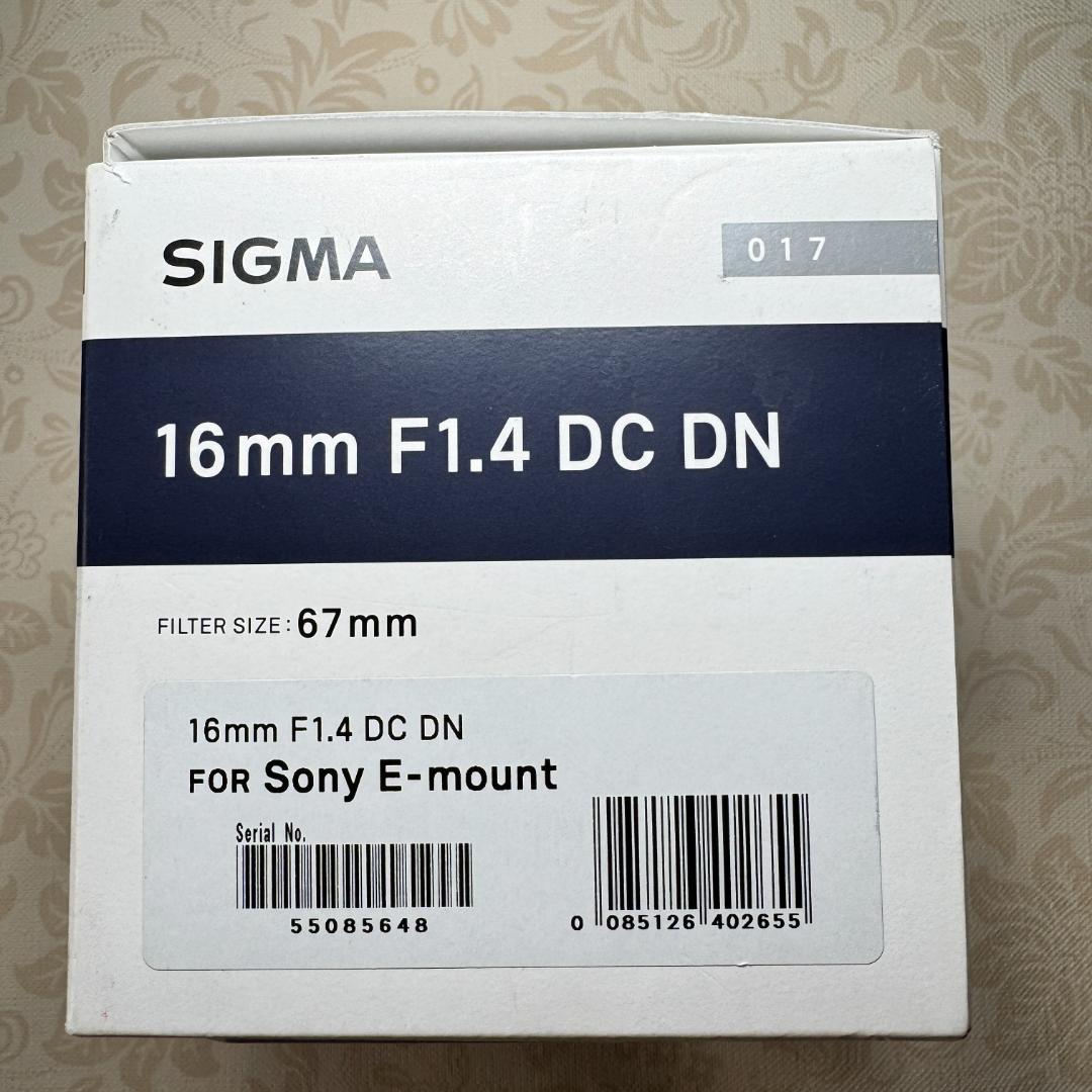 送料無料！！中古品 SIGMA 16mm F1.4 DC DN Eマウント