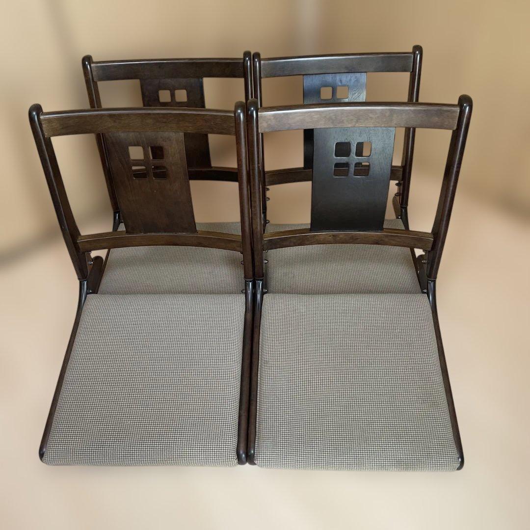 #798 光製作所　HIKARI 座椅子　折りたたみ　和室　4台セット