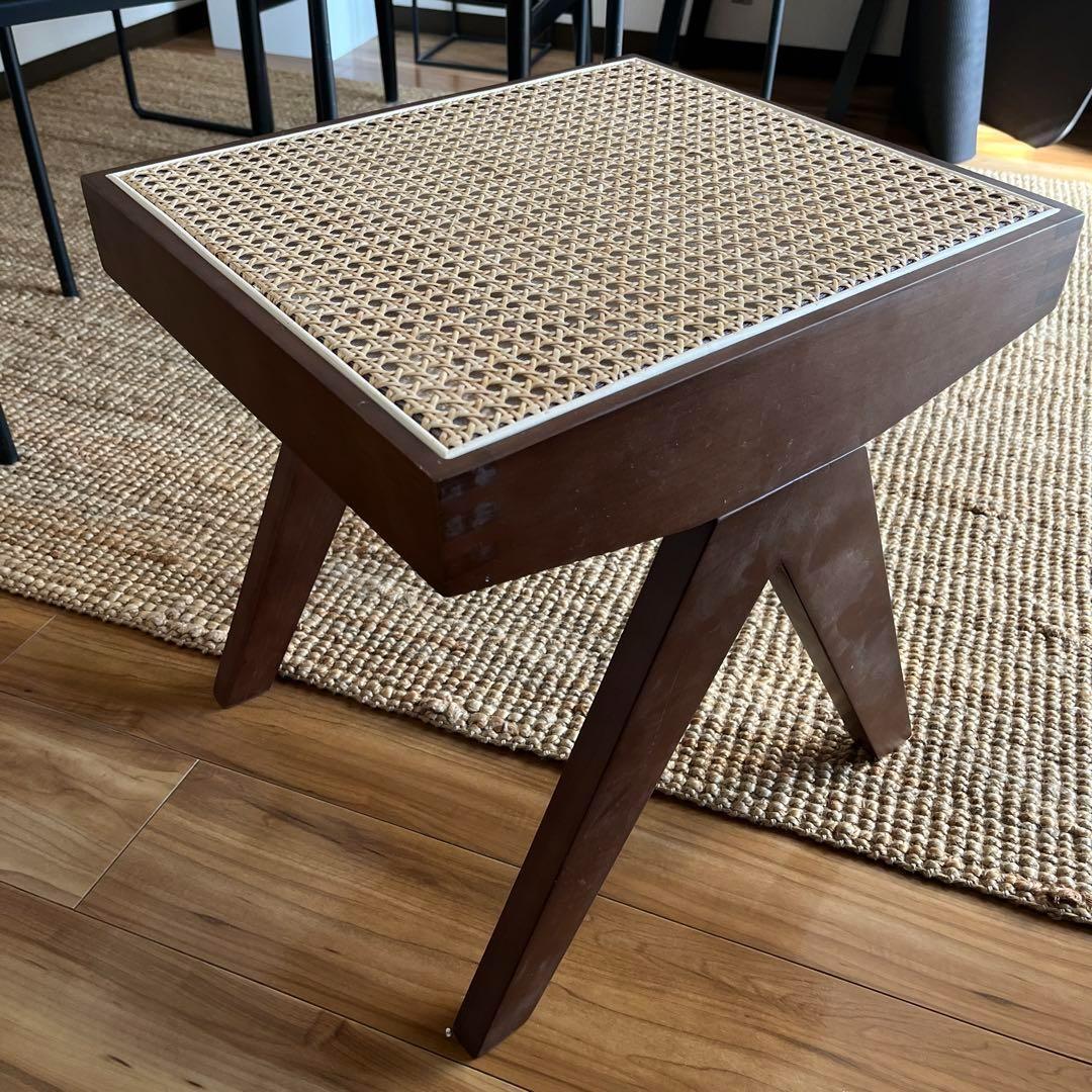 ピエールジャンヌレ スツール ベンチ リプロダクト ブラウン