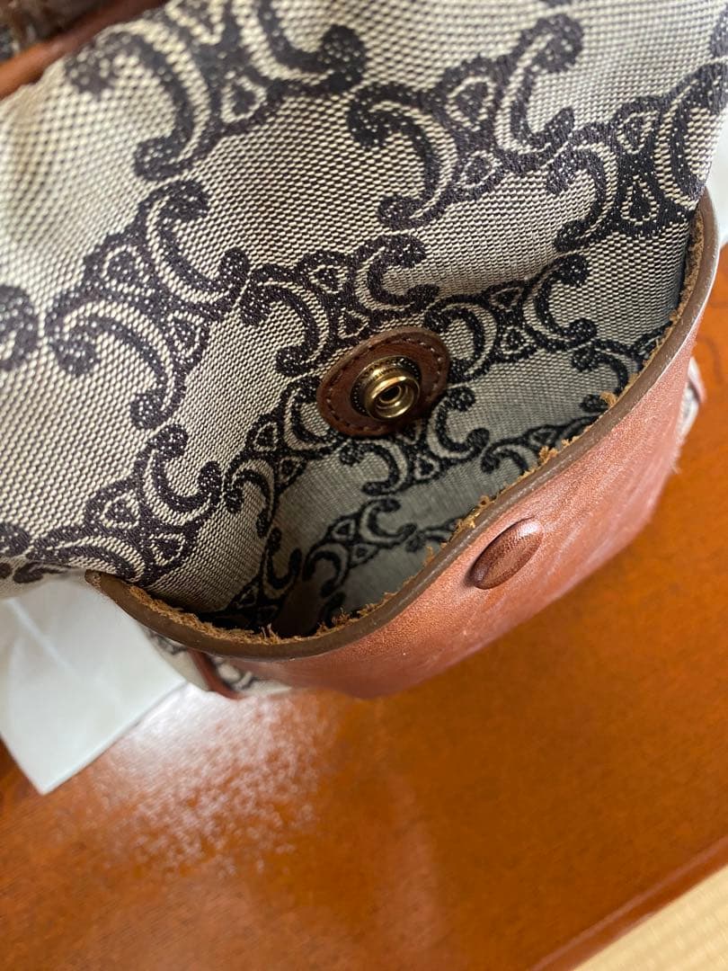 CÉLINE マカダム柄 ボストンバッグ