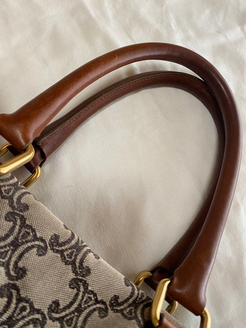 CÉLINE マカダム柄 ボストンバッグ