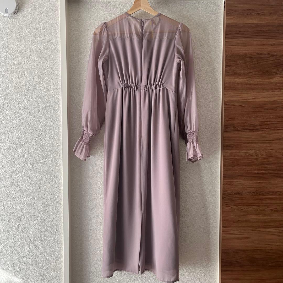 nianaシフォンドレス S モカ