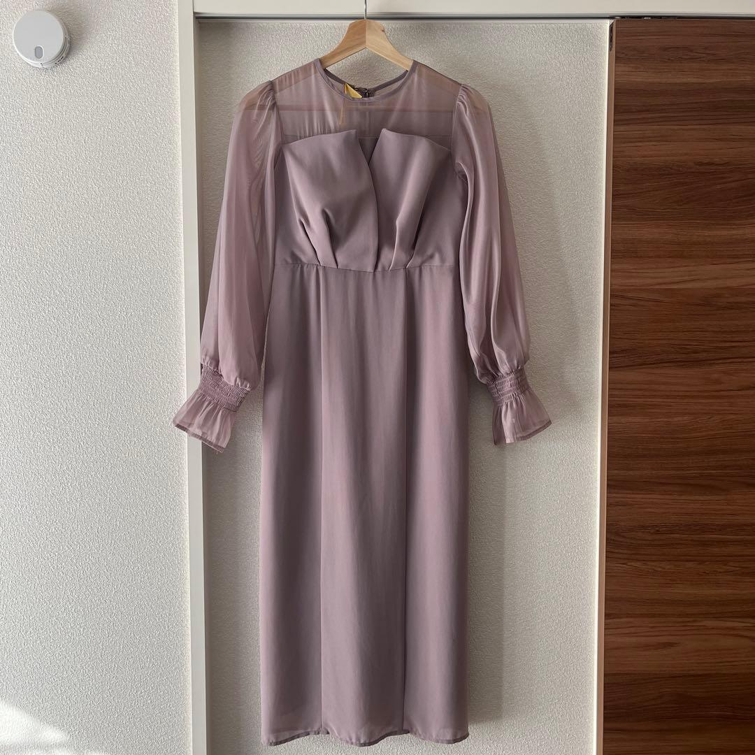 nianaシフォンドレス S モカ