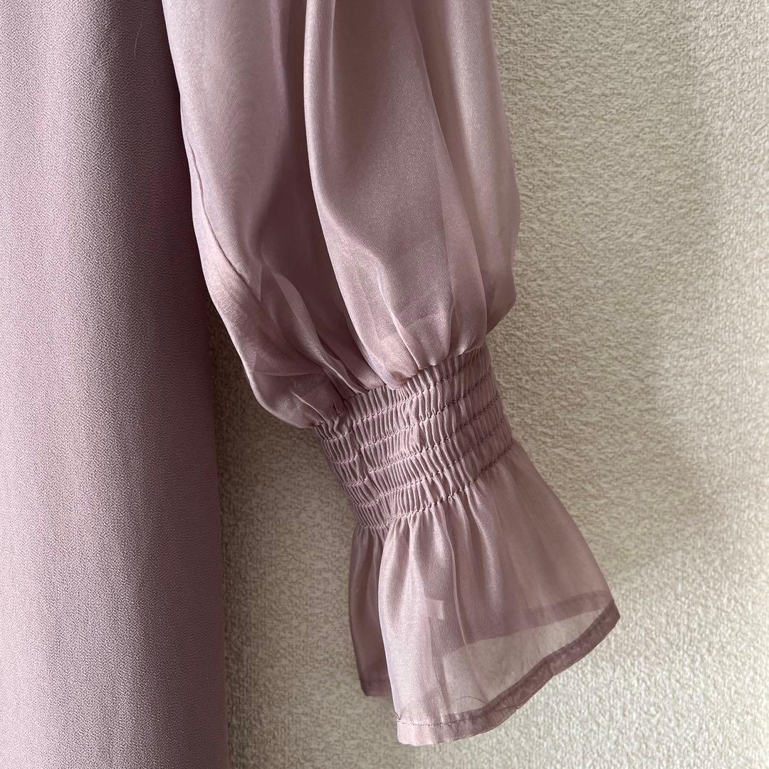 nianaシフォンドレス S モカ