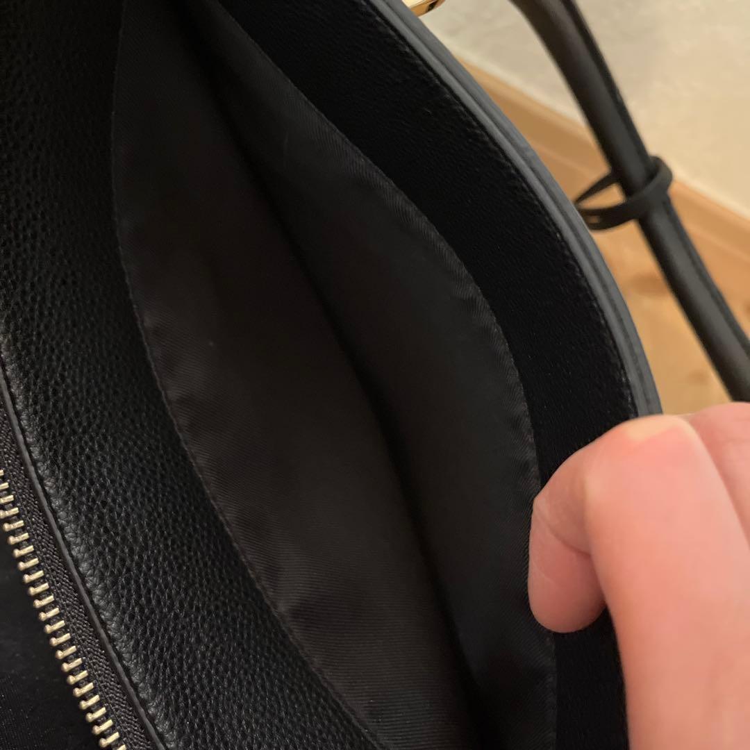 INDIVI 黒 バッグ A4可インディヴィ　就活　リクルート　仕事用　ビジネス