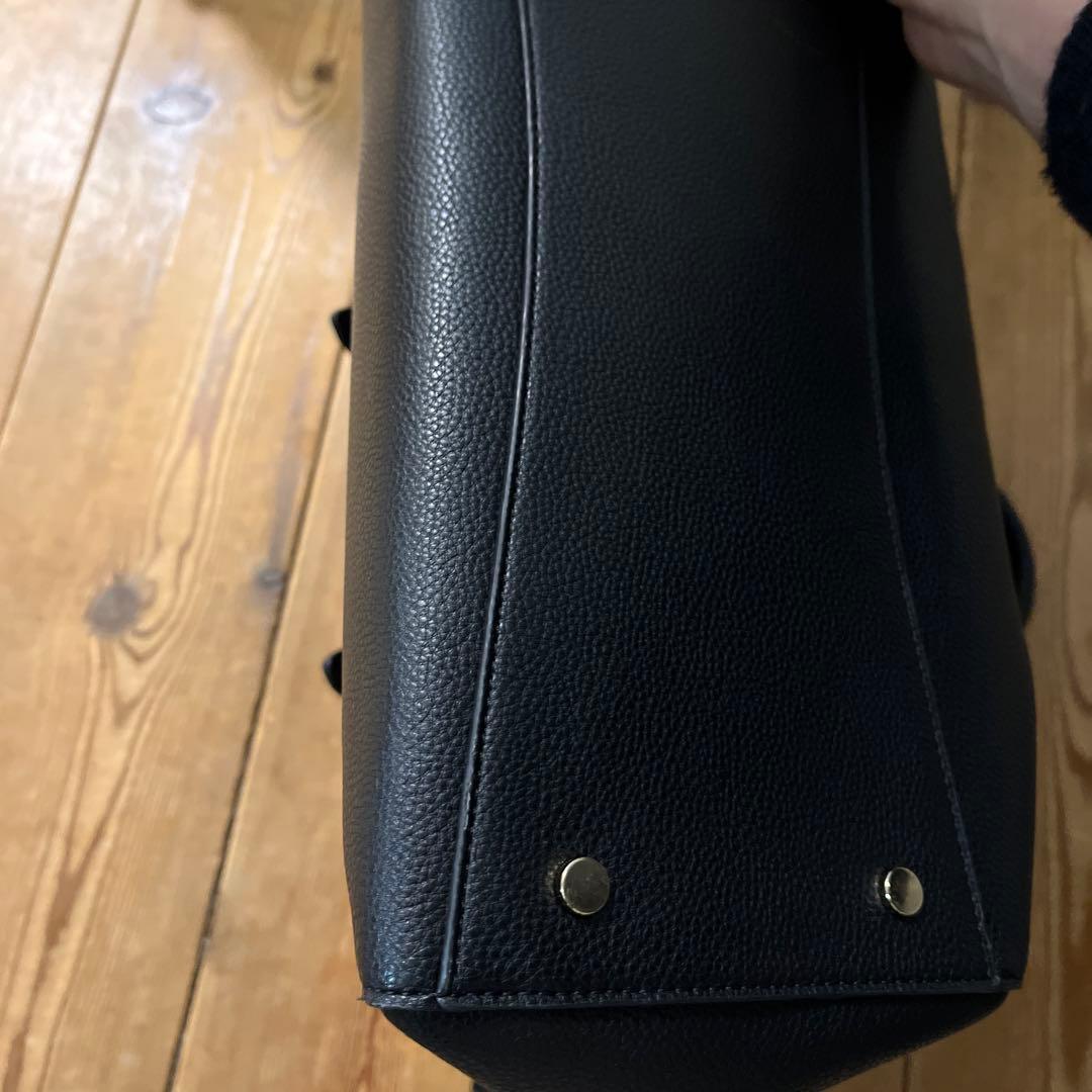 INDIVI 黒 バッグ A4可インディヴィ　就活　リクルート　仕事用　ビジネス