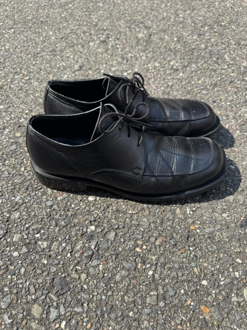 Vintage スクエアトゥ　黒　26cm ローファー