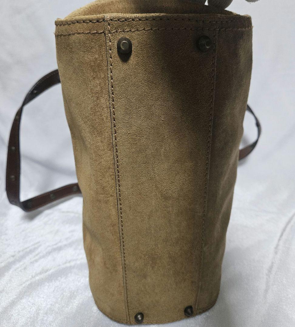 【美品】DOLCE & GABBANA スエードデニムハンドバッグ ヴィンテージ