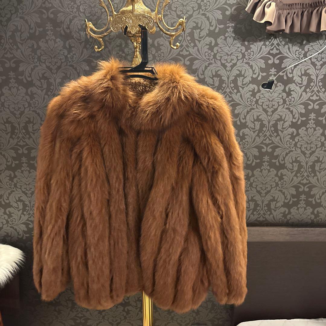 超美品❣️暑い❣️ブラウン fox&ラムコート サイズLL