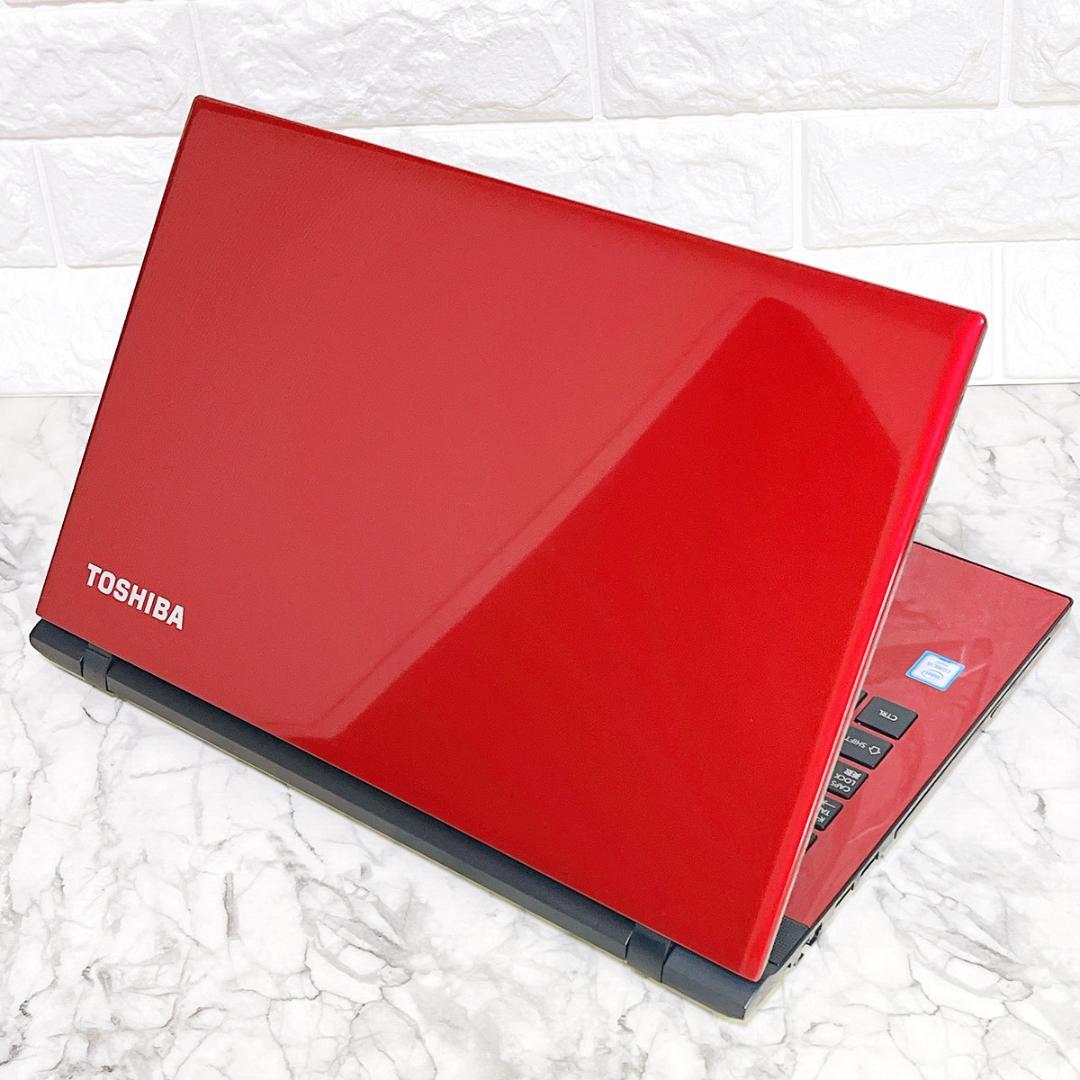 美品✨綺麗な赤✨爆速SSD薄型ノートパソコン✨Windows11カメラ・オフィス