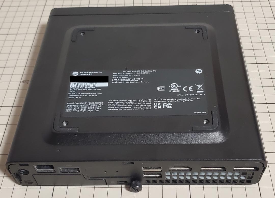 ミニPC HP Elite mini 800 G9 i7-12700T
