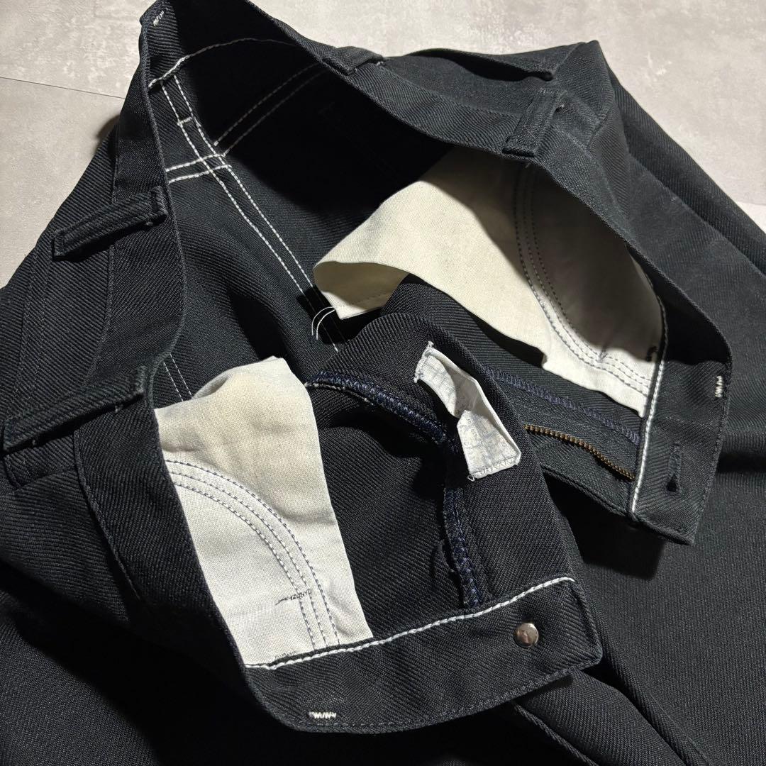 80s - Wrangler ラングラー　ランチャードレスパンツ　黒　USA製