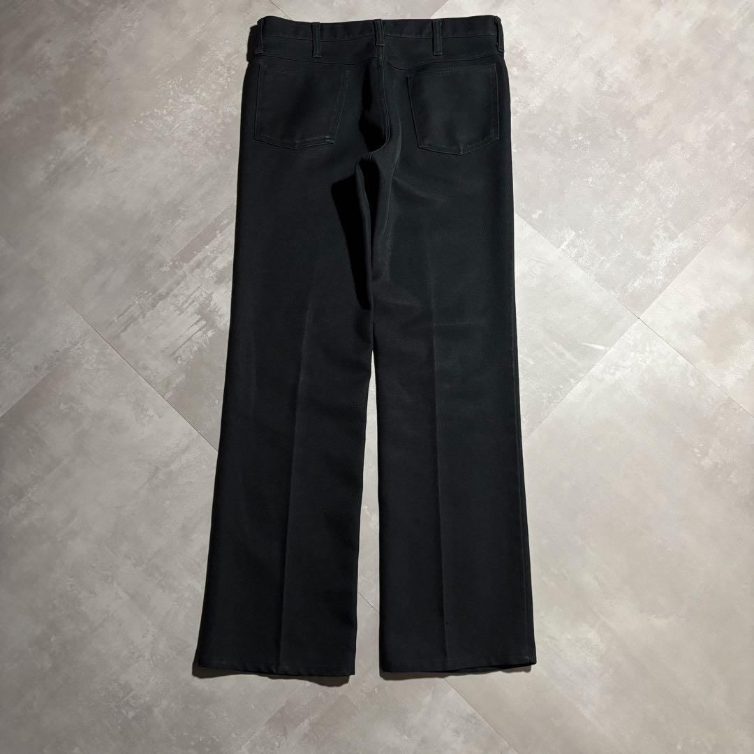 80s - Wrangler ラングラー　ランチャードレスパンツ　黒　USA製