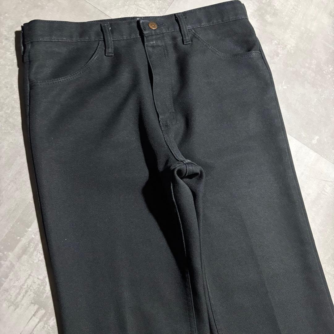 80s - Wrangler ラングラー　ランチャードレスパンツ　黒　USA製