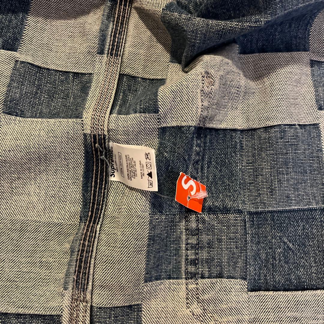 supreme denim patchwork vest シュプリーム デニム