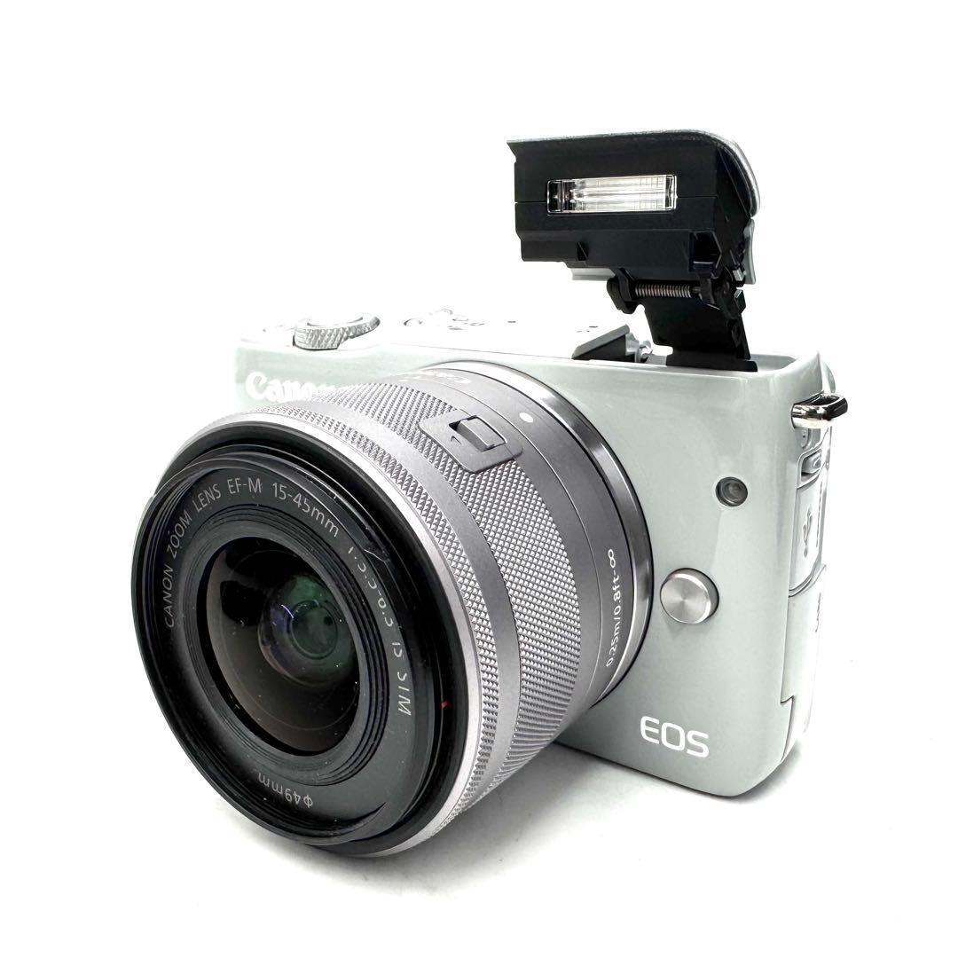 CANON キヤノンEOS M10 グレー Wi-Fi機能搭載 レンズキット