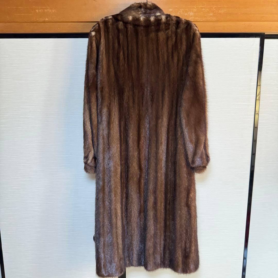 【新品未使用】SAGA MINK サガミンク デミバフ毛皮 ファー ロングコート