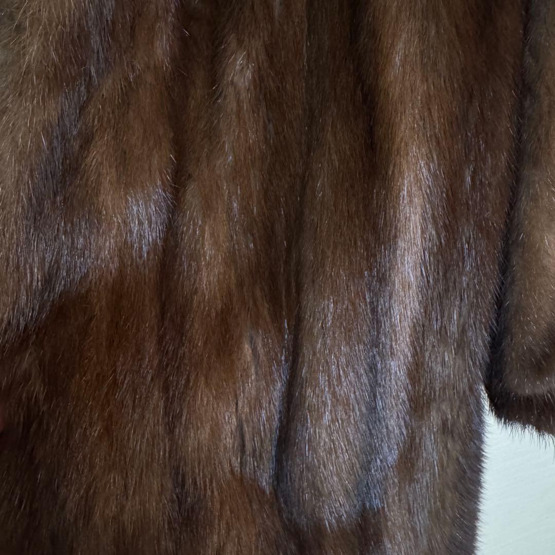 【新品未使用】SAGA MINK サガミンク デミバフ毛皮 ファー ロングコート