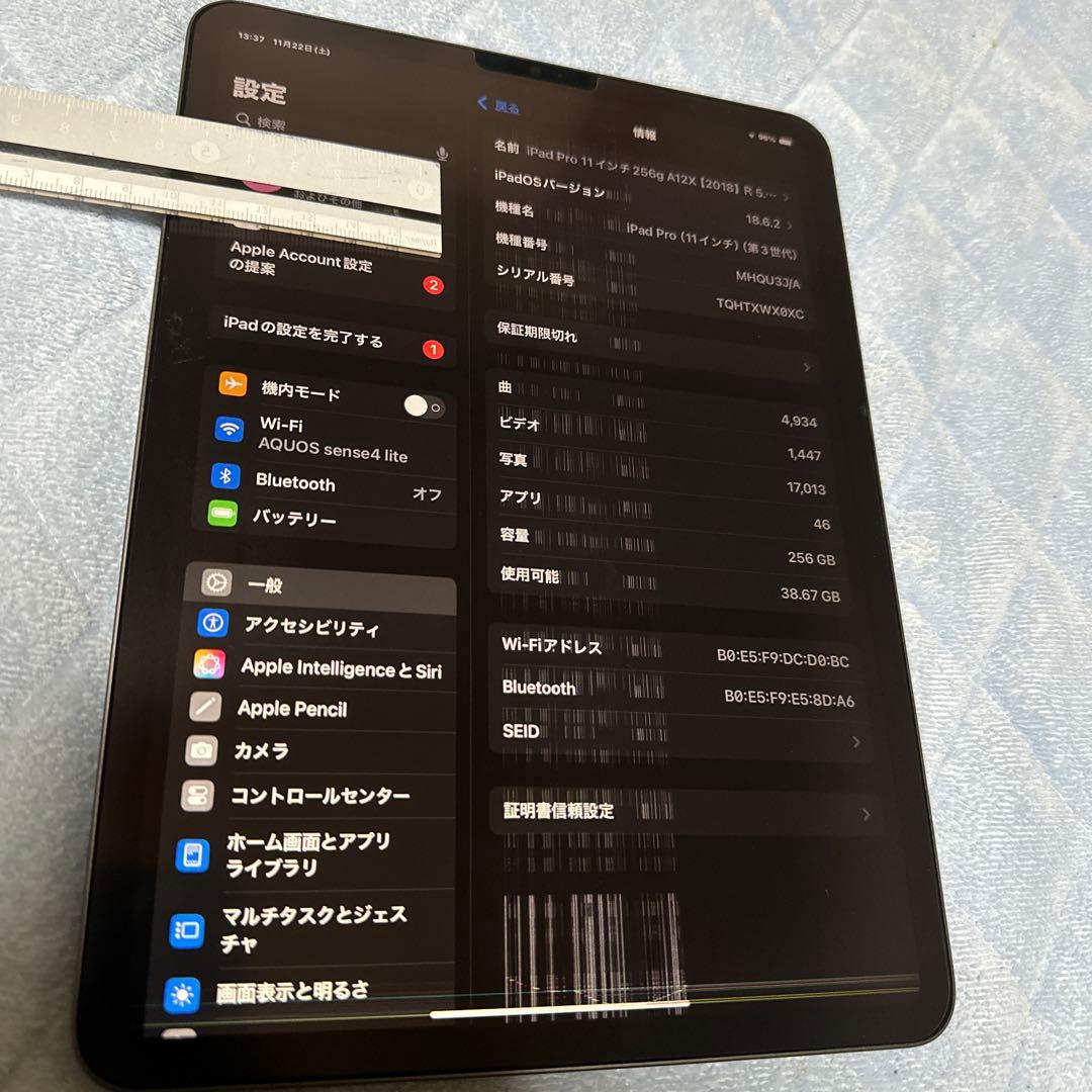 iPad Pro 11インチ　M1 第3世代 256gb Wi-Fiモデル