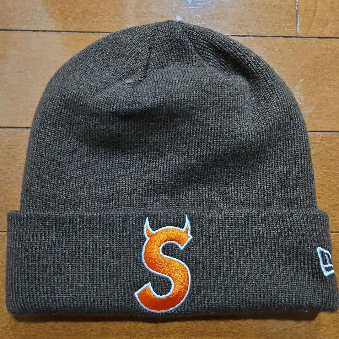 Supreme New Era S Logo Beanie Brown ビーニー