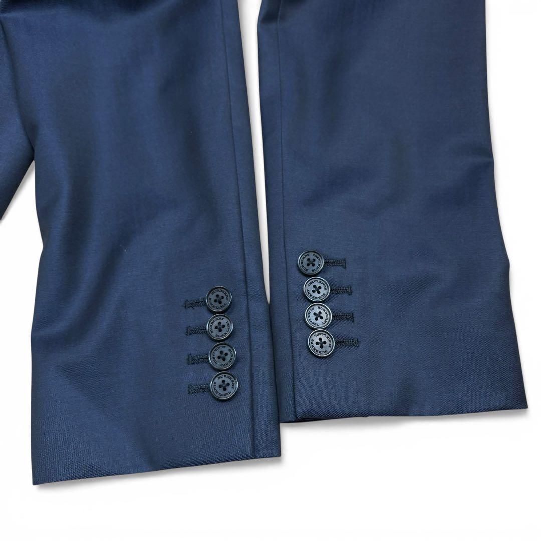 極美品 バーバリーブラックレーベル スリーピース スーツ 濃紺 サイズ42