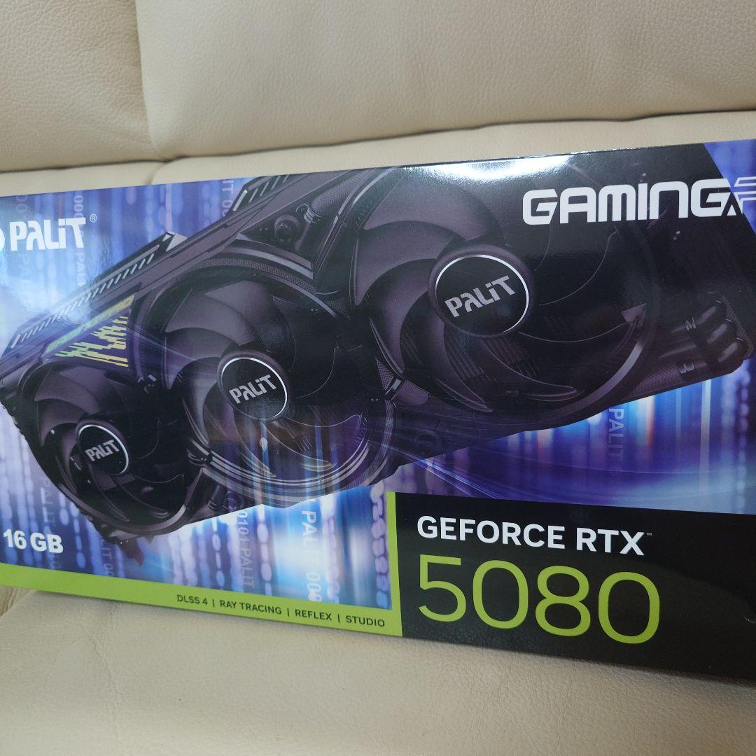 グラフィックボード・グラボ・ビデオカード PALIT GEFORCE RTX 5080 GAMING PRO 16GB