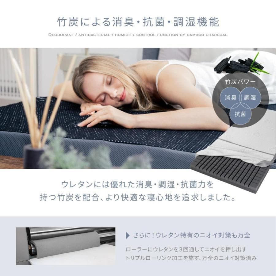 GOKUMIN シングル ３折り 高反発マットレス プレミアム グランマットレス