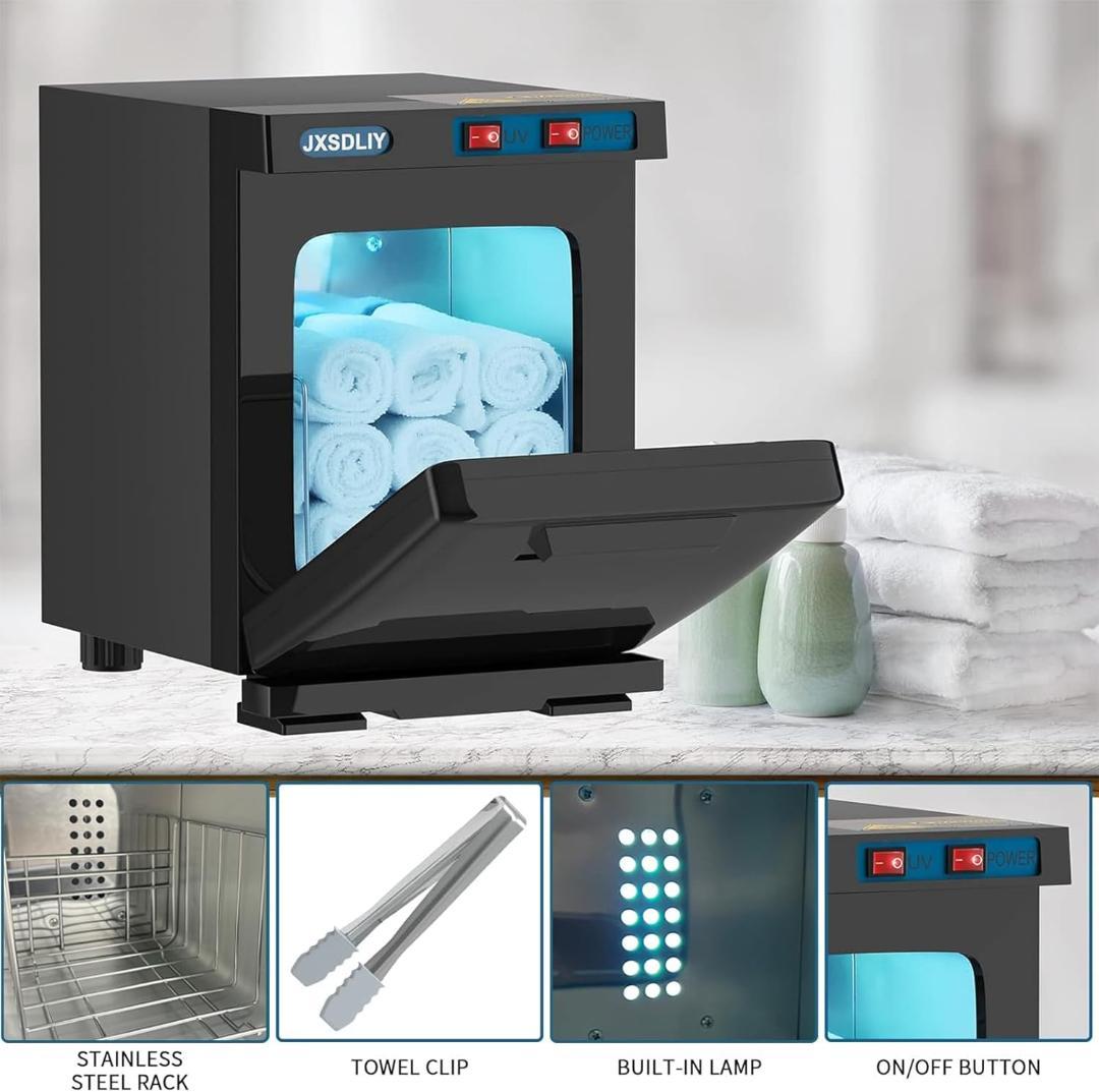 JXSDLIY ミニ 5L スモール ホットタオルウォーマー (5L、ブラック)