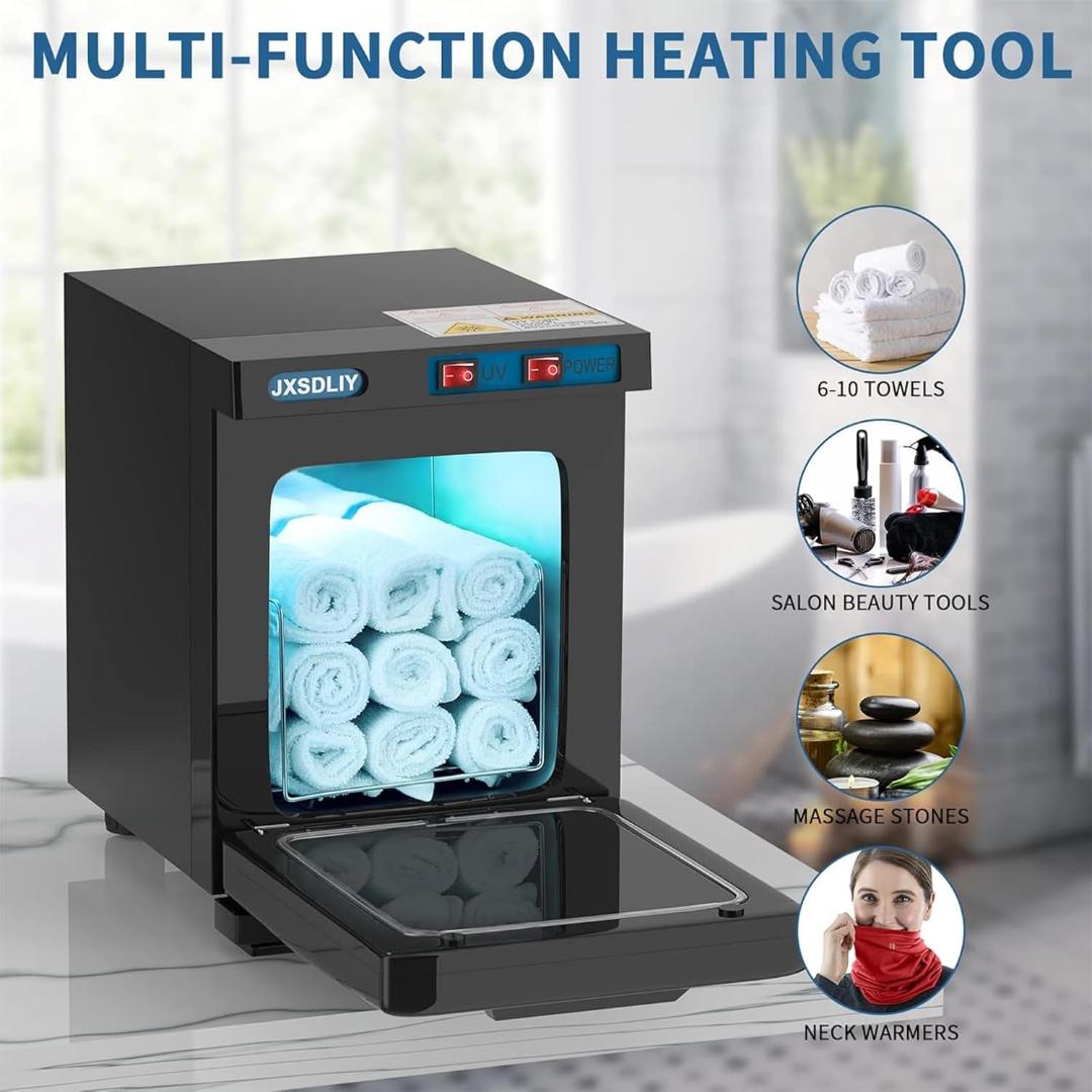 JXSDLIY ミニ 5L スモール ホットタオルウォーマー (5L、ブラック)