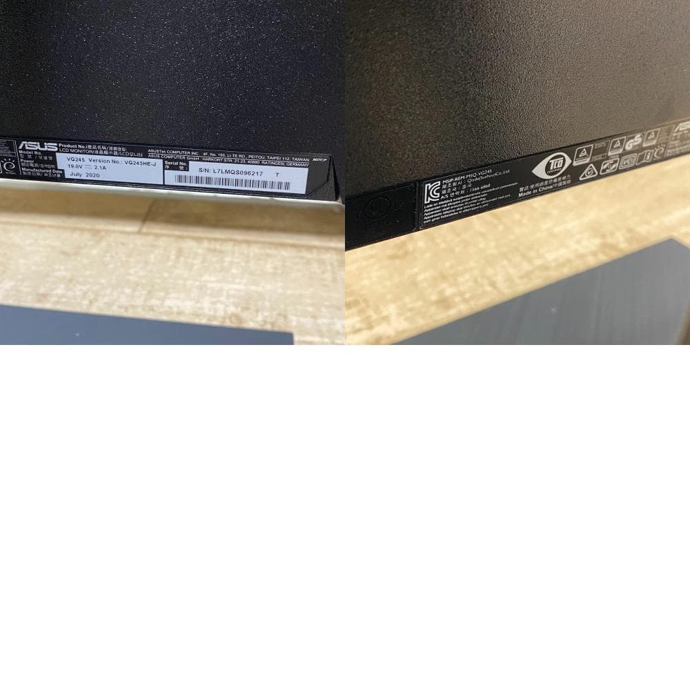 【美品】⭐️ASUS 24インチ ゲーミングモニター VG245HE-J PC