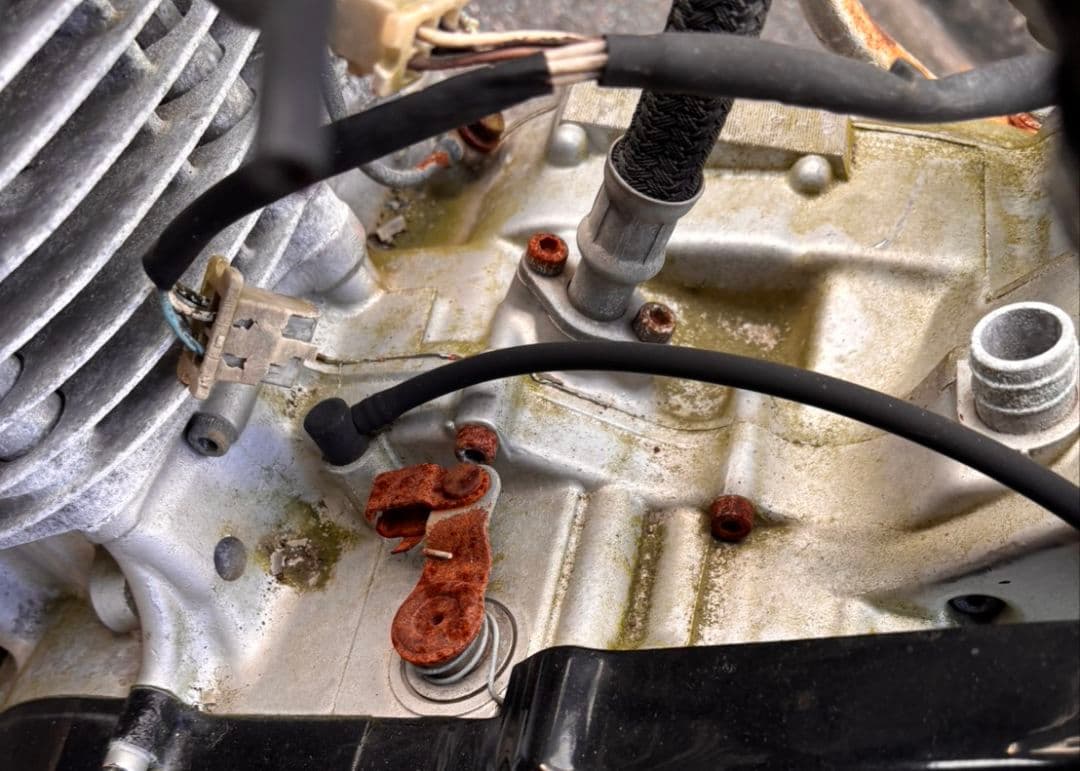 YAMAHA SR400 エンジン フレームセット