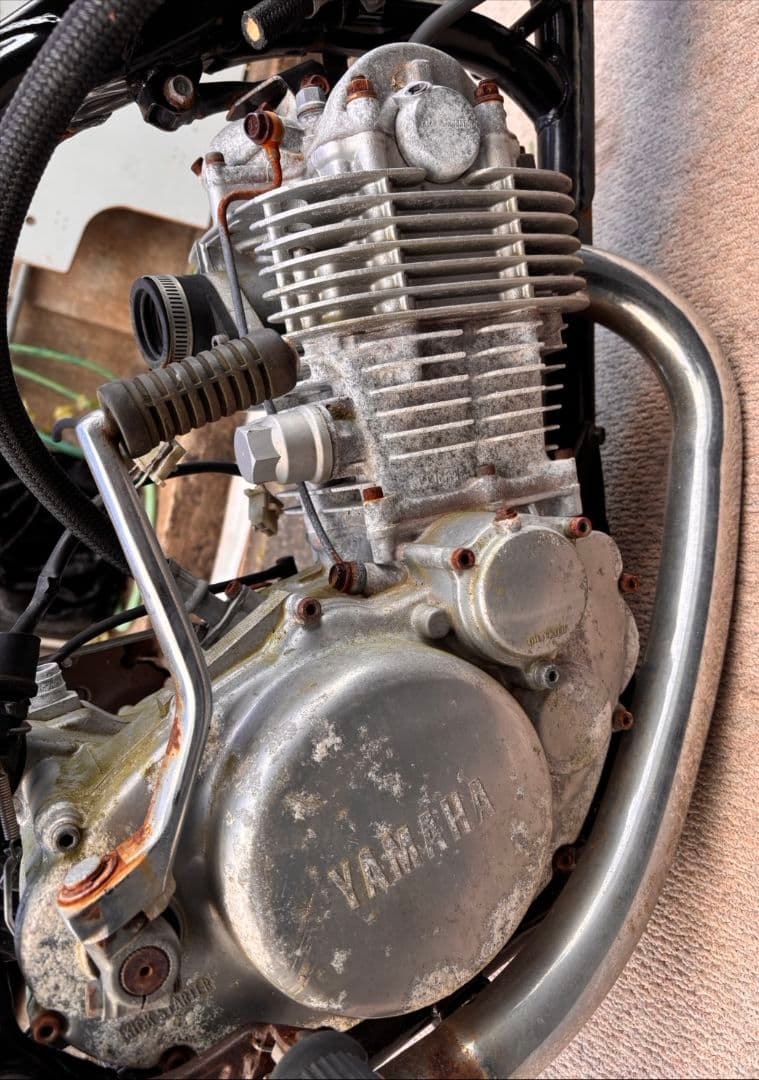 YAMAHA SR400 エンジン フレームセット