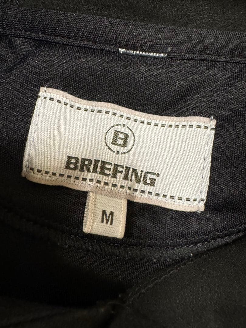 BRIEFING ブラック フード付きトレーナー　サイズM