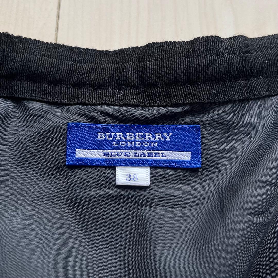 Y2Kバーバリーブルーレーベル フレア スカート チェック ピンク