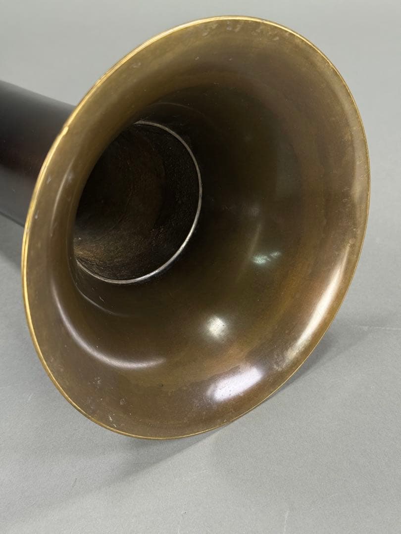 いけばな　池坊 唐銅花瓶　高さ31cm 銅花器　花瓶　華道具