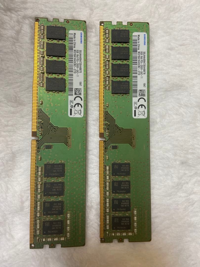 SAMSUNG 16GB 8GB×2枚セット 1R×8 PC4-2666V