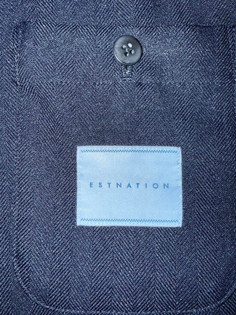 【極美品】ESTNATION エストネーション ジャージースーツ上下　ネイビー